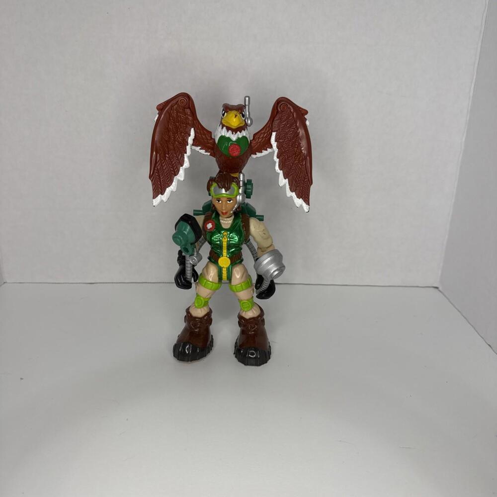 Fisher Price Rescue Heroes Wilderness Force ARIEL FLYER & HAWK Action Figure